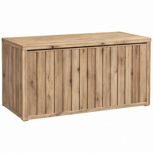 Garten-Aufbewahrungsbox aus Akazien-Massivholz, Natur, 120 x 60 x 63 cm